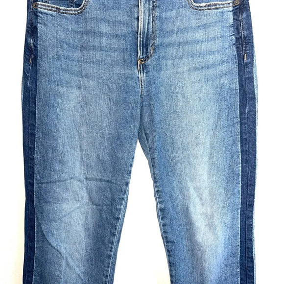 Banana Republic Straight Leg Ankle Medium Wash Side Stripe Jeans 30 Women’s - Picture 4 of 13